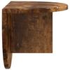 Wall Shelf Smoked Oak 48 x 24 x 24 cm Wood Based Material