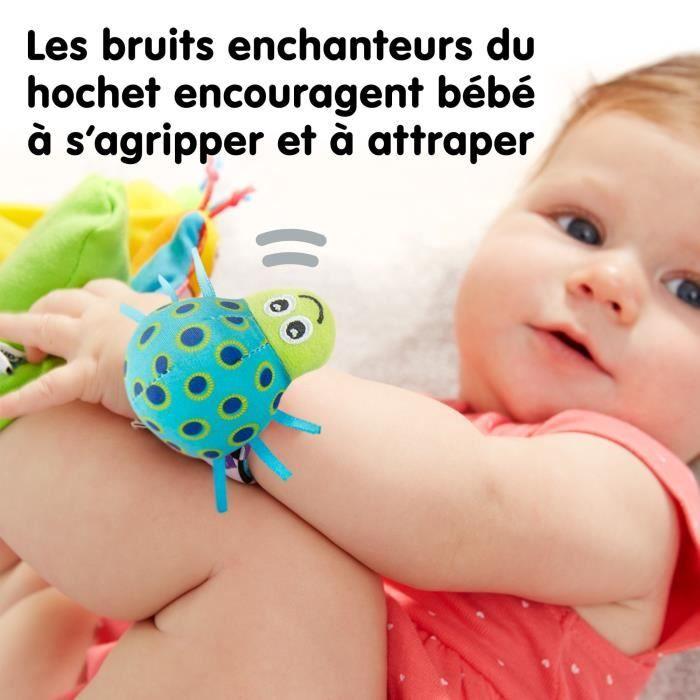 Hochets pour poignets et pieds - tomy/lamaze - jaune - dès la naissance - rubans et grelots