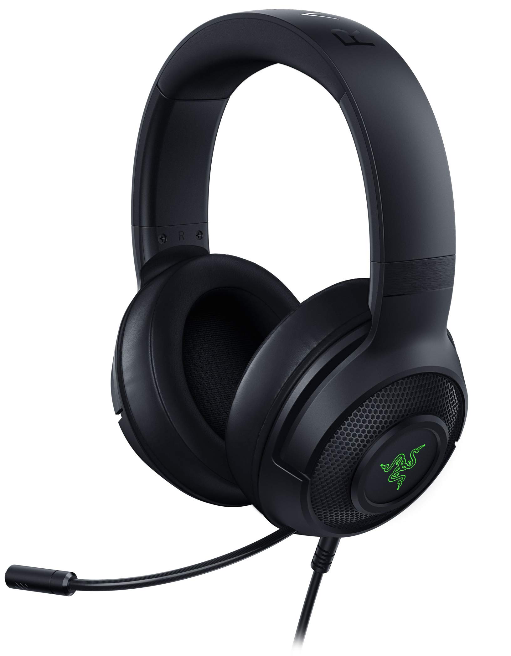 

Игровая USB-гарнитура Razer Kraken X с виртуальным шумоподавлением, 7.1-канальная, легкая, с микрофоном, подключение, [Японская гарантия] чёрный