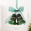 Matte Green Gradient Snowflake Christmas Tree Ornament PET Acrylic Hanging Decor Holiday Home Decoration
