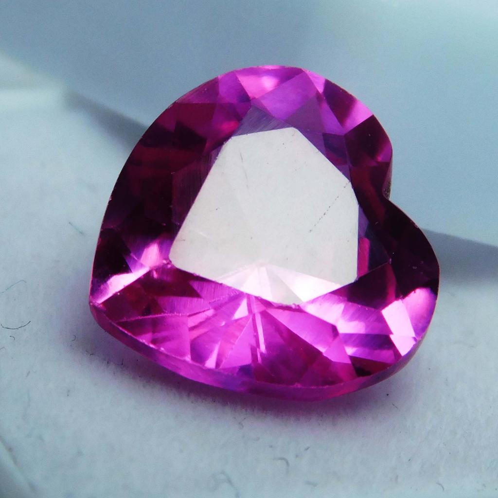Natural Sapphire Pink Heart Cut 7 Carat Certified Loose Gemstone Ring Size Gem A-2410