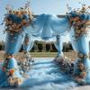 Width 160CM Wedding Tulle Arch White Pink Backdrop Fabric Arch Draping Fabric  Wedding