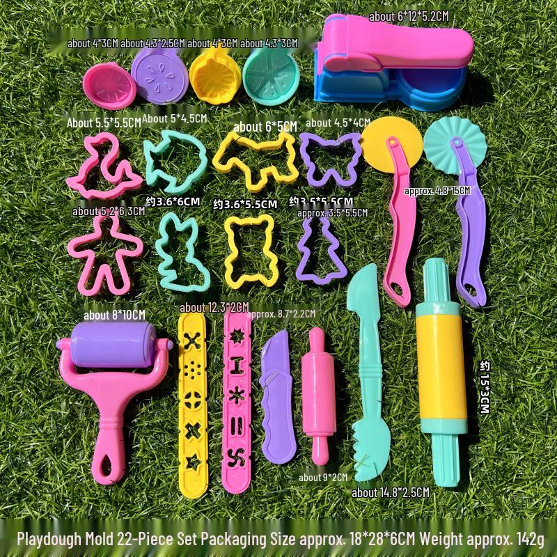 Children's DIY Color Clay Craft Kit: Includes Leather Clay, Glue Machine, Needle Cylinder, Noodle Maker, Dessert, Cake, and Bread Making Tools.
