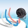 Silicone Foldable Snorkel Tube Snorkel with Compact Storage Case Women Men Roll Up Snorkel Wet Breathing Tube For Snorkeling