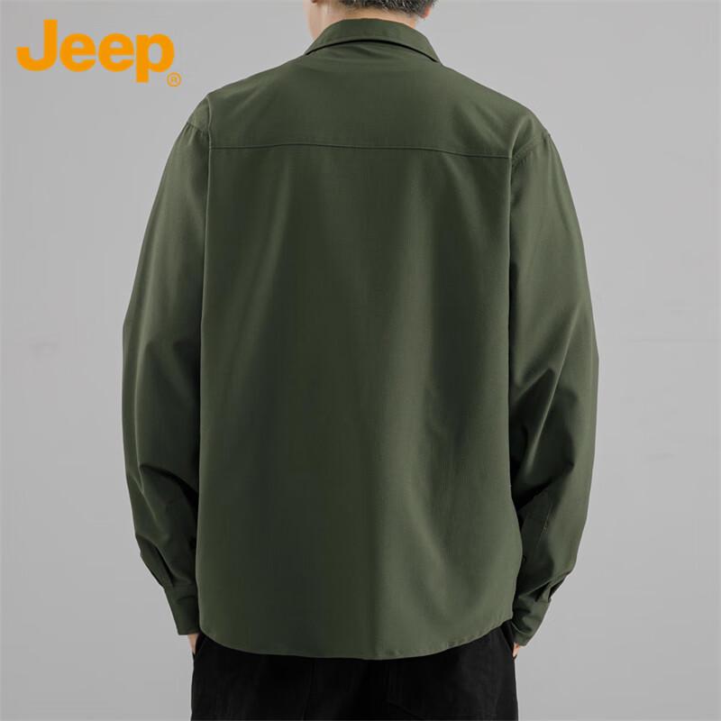 JEEP Men's Long Sleeve Casual Work Shirt