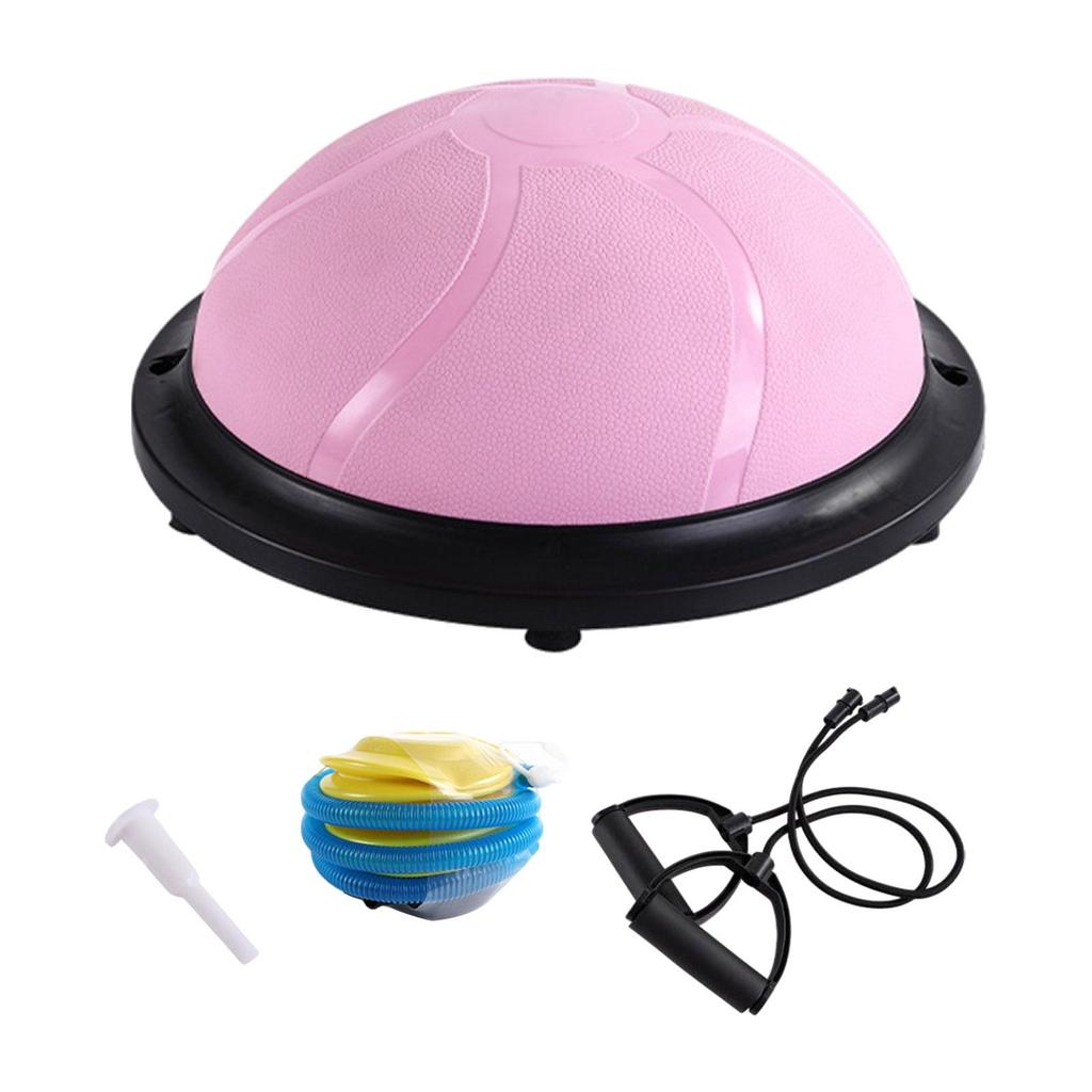 Balance Ball 18inch Anti Slip Base Hemisphere Half Exercise with Resistance Bands And Workout