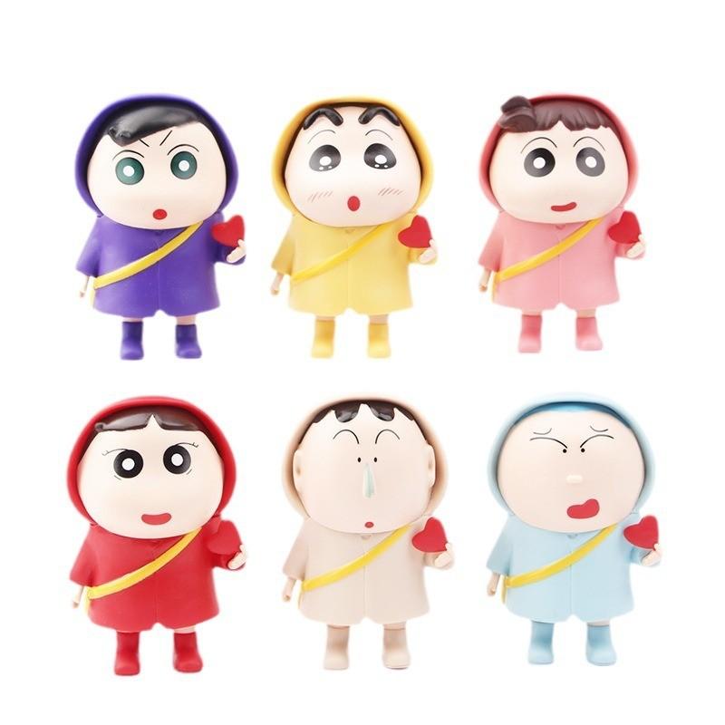 Adorable Pvc Crayon Shin-chan Spring Defense Team Figurine Collectible Blind Box