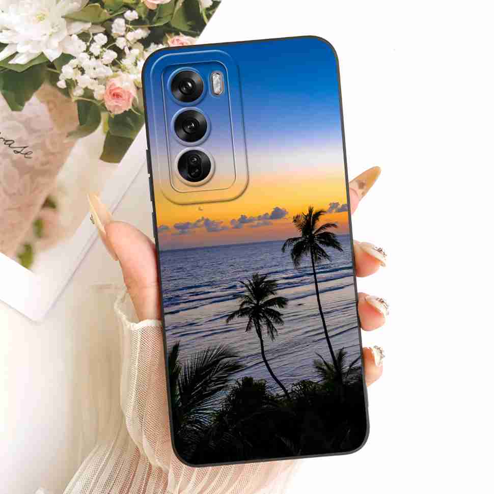 For Oppo Reno12 Pro 5G Case CPH2629 New Fashion Painted Cover Soft Phone Case For Oppo Reno 12 Reno12 Pro Back Cover Coque
