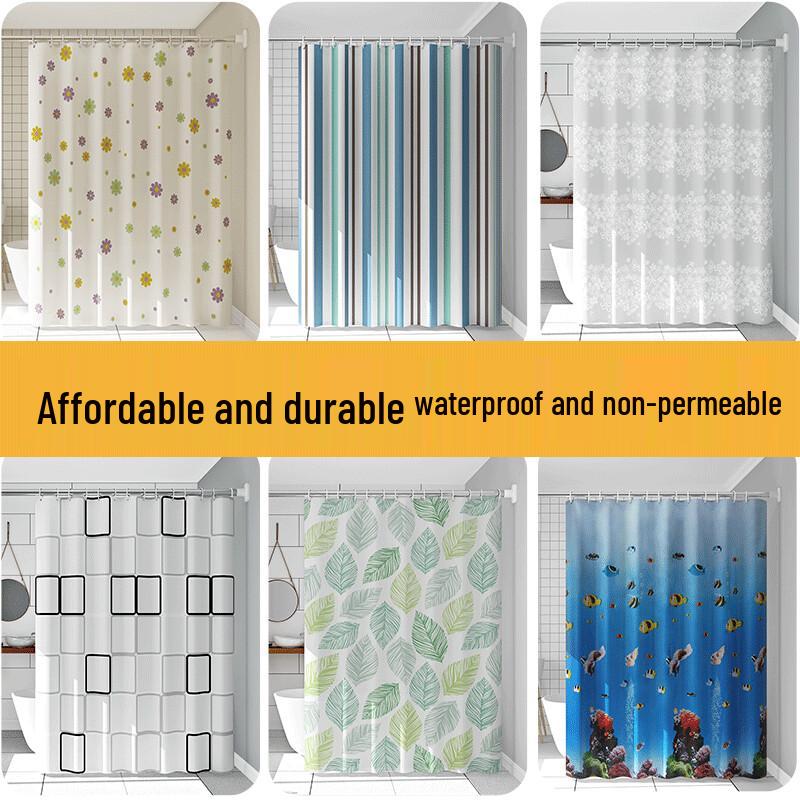 LIEI Thickened Waterproof Shower Curtain