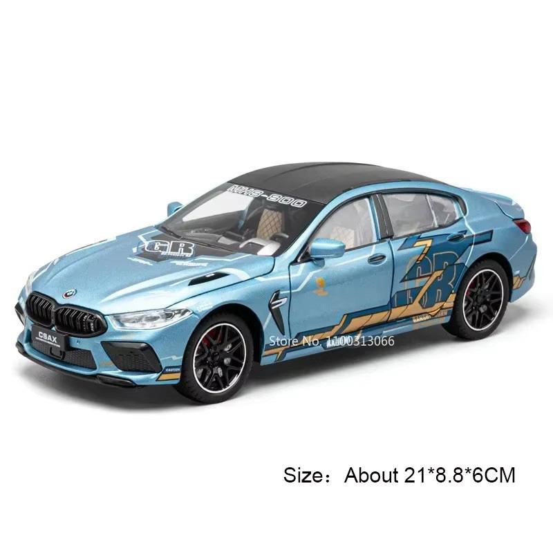 

1:24 Scale X5 M8 Alloy Diecast Toys Models Cars 6 Doors Opened Vehicles Miniature Model with Light Music Toy Boys Birthday Gifts