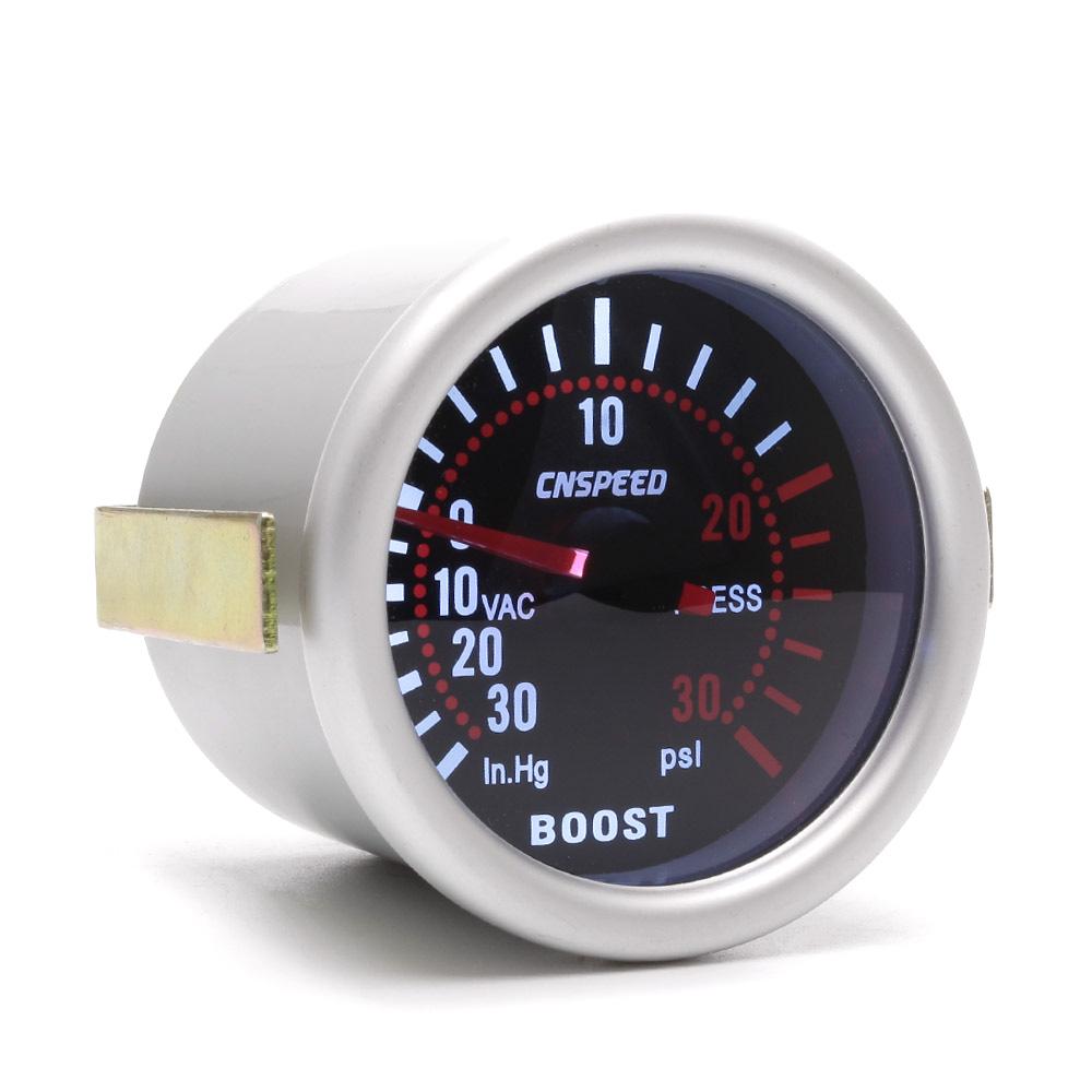 Universal 52mm 2″ White Digital LED Turbo Boost Meter Pressure Gauge Tint Psi