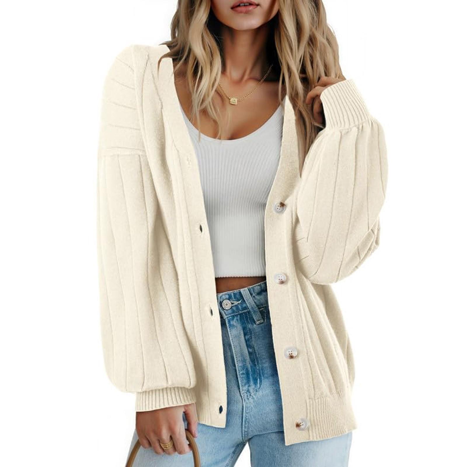 

Женский модный повседневный свободный кардиган, куртка с длинным рукавом XL бежевый