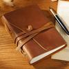 Vintage Crazy Horse Leather Journal: Retro Style Cowhide Loose-Leaf Notebook and Planner.