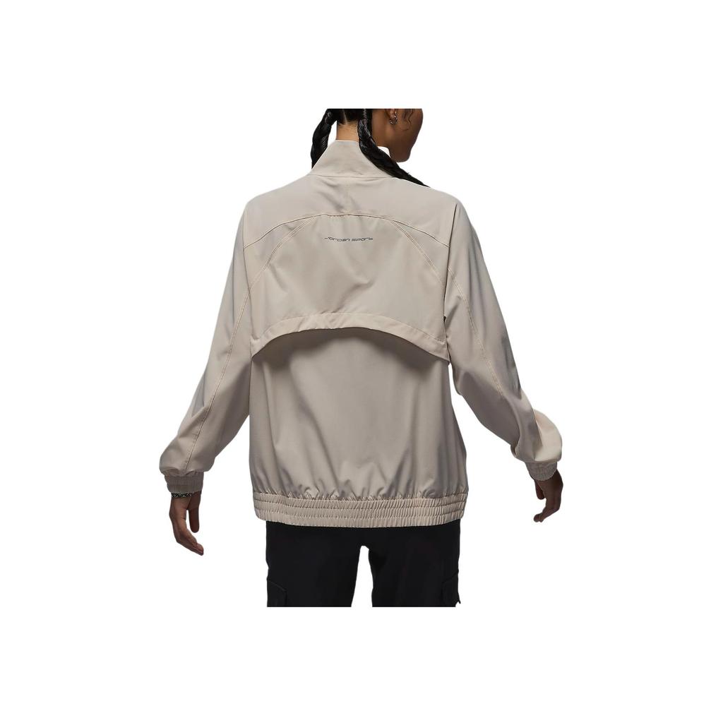 Jordan Dri-FIT Sport Breathable Quick-Dry Solid Outdoor Casual Sports Zip-Up Jacket Women jackets Legendary-Light-Brown FN5144203