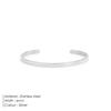 Emanco Bracelet Modern Minimalist Stainless Steel Fashion Bracelet Daily Commuting Jewelry Women's Geometric Open Bracelet