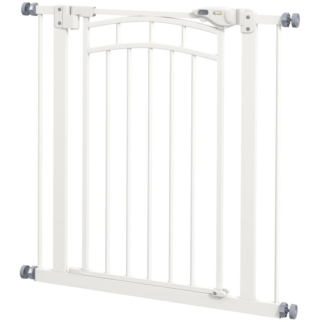 Pressure Fit Stair Gate, Dog Gate W/ Auto Closing Door, for Small, Medium Dog, Easy Installation, for 74-80cm Opening