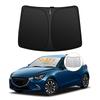 Windshield Sunshade for Mazda Demio DJ Series UV No Suction Cups Light Summer UV Easy Installation and Includes Storage Bag [Enhanced Edition] (4th
