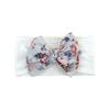 baby new children's hair accessories cute baby floral seamless wide headscarf nylon bow baby headband