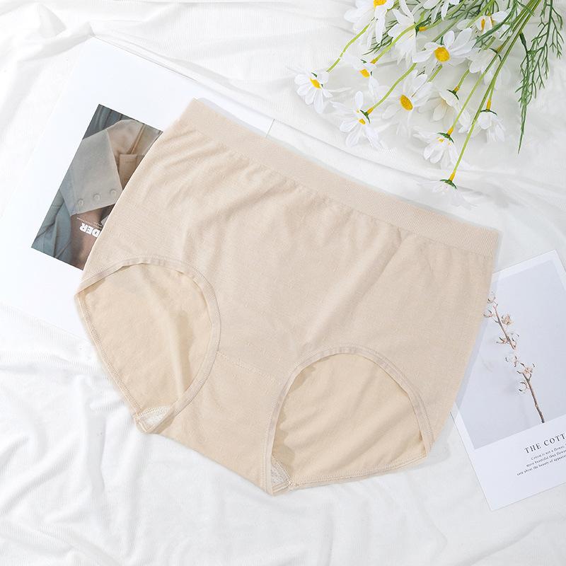 Big Size Female Summer Thin Style High Waist Belly Breathable No Trace Briefs