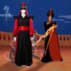 Luxuriöses Jafar Cosplay Robe Umhang Cape Hut Zauberer Outfit für Halloween-Veranstaltungen