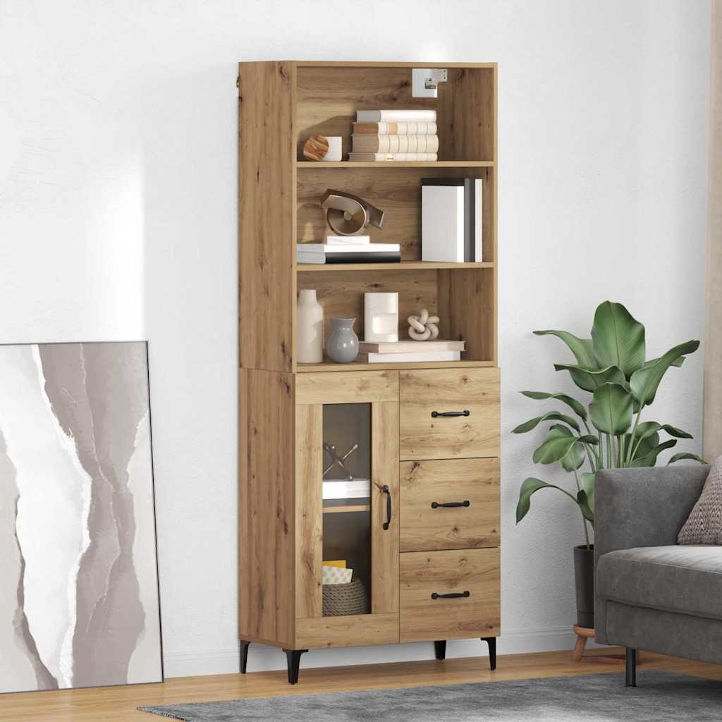Highboard Artisan Oak 69.5 x 34 x 180 cm Engineered Wood