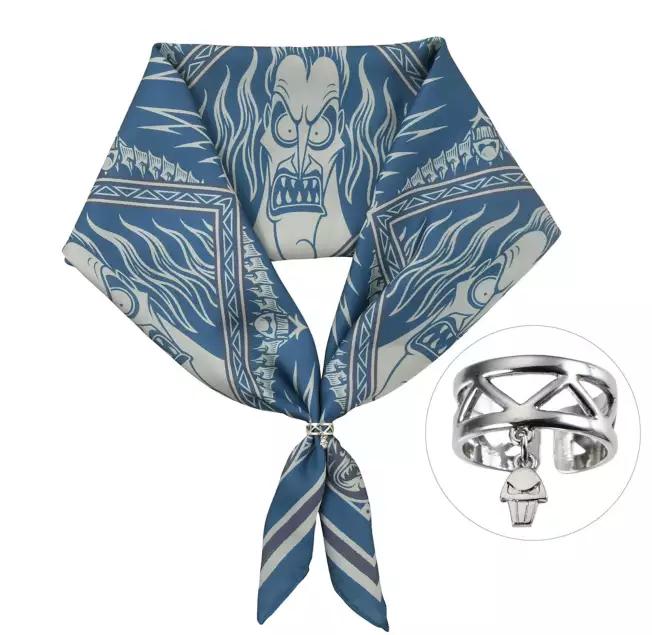 

Disney Аид с Пейном и Паником Набор шарфа и кольца BL ЗЛОДЕИ ДИСНЕЯ Япония НОВЫЙ