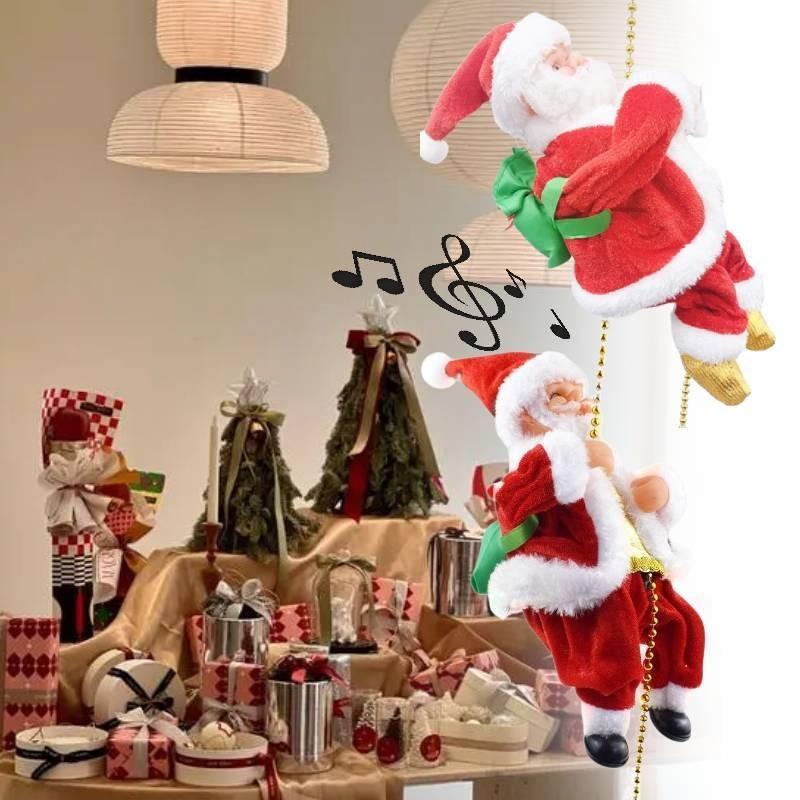 Adorable Electric Christmas Santa Plush Toy With Unique Crawling Features And Vibrant Colors For Holiday Decorations