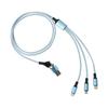 3 in 2 Fast Charging Cable Multi Usb Port Cord Type C Micro Charger Mobile Phone Wire For iPhone 14 13 12 Huawei Samsung Xiaomi
