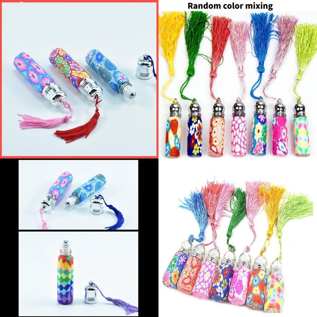 Glass Refillable 6ml Empty Perfume Essential Oil Roll On Roller Bottle Travel