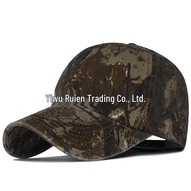 Leaf Camouflage Curved Brim Denim Baseball Cap - Spring/Summer Fashion for Men & Women