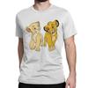 The Lion King Simba Nala T-Shirt Men Women Disney Leisure Cotton Tees Round Neck Short Sleeve T Shirt Summer Clothing