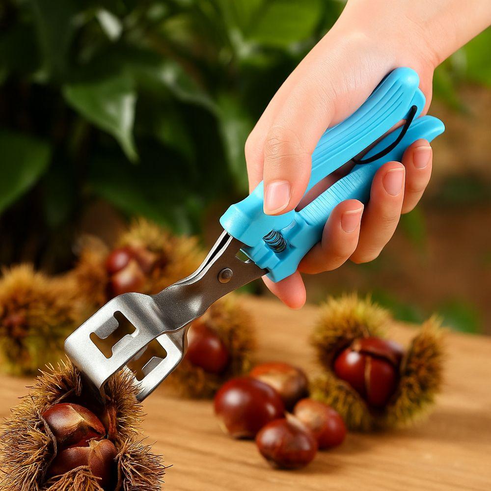Ergonomic Chestnut Opener Multi-Functional Chestnut Clip Peeler Chestnut Plier  Cooking Accessory