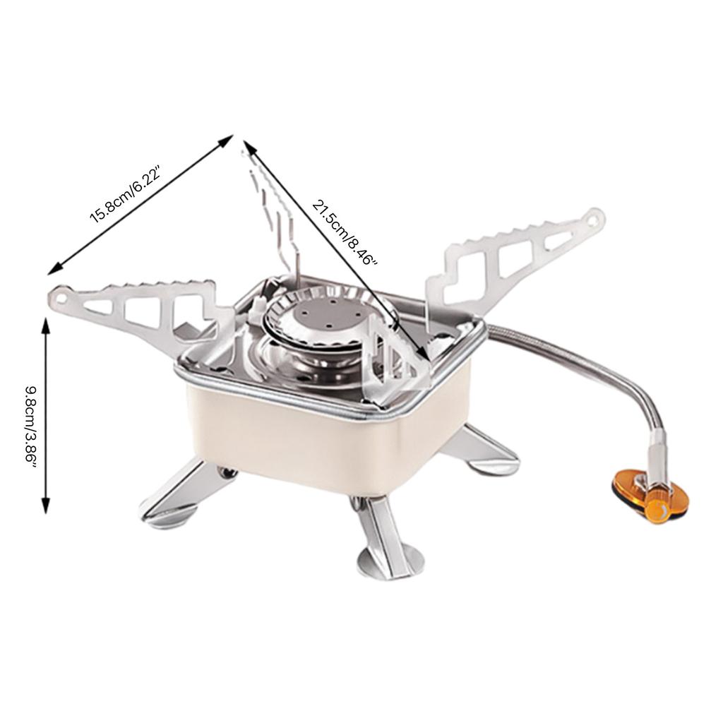Portable Backpacking Stove Mini Camping Wind Proof Gas Stove Furnaces Foldable Burners for Outdoor Camping Hiking Picnic