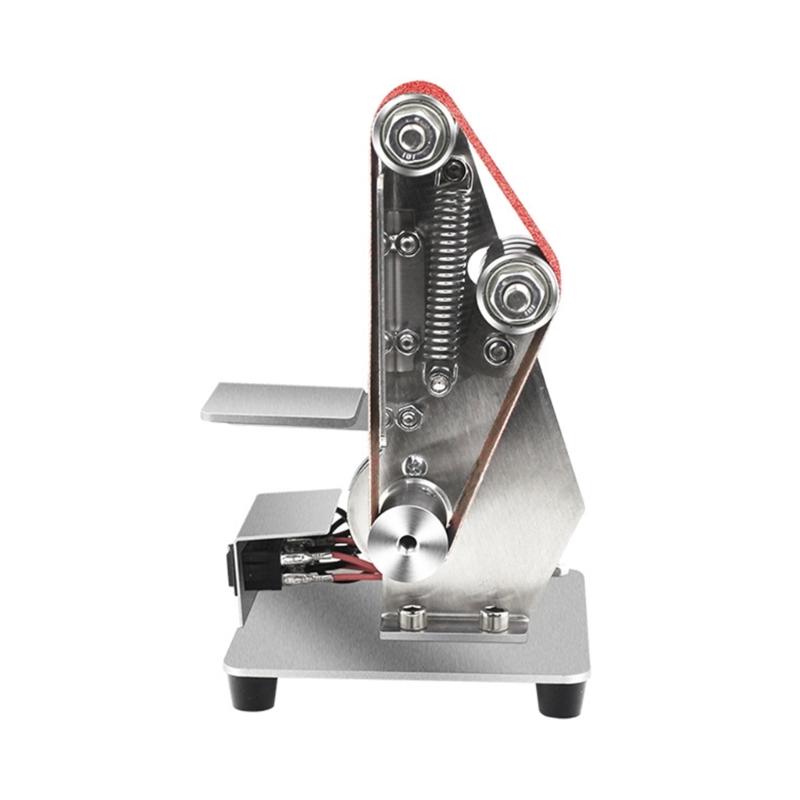 Compact Belt Grinder Small Belt Grinding Tool Simple Operate for Sharpening & Sanding Tasks Featuring 7 Speed Setting