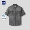 HLA Men's Casual Short Sleeve Shirt