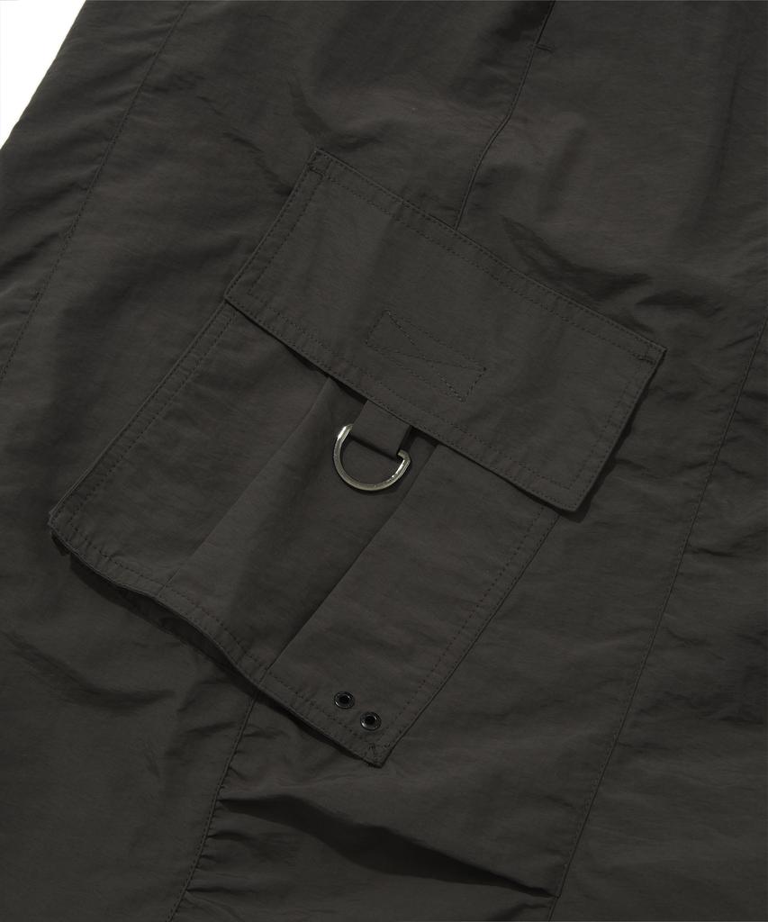 Vision Streetwear Vsw Parachute Maxi Cargo Skirt Charcoal