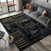 2025 New Cool Guns Pistol Ammunition Bullet Cartridge AK M4 Rug Carpet for Living Room Bedroom Decor,Non-slip for Sofa Doormat
