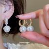 Retro Baroque Pearl & Zircon Lace Ear Cuffs - Elegant High-end Earrings for Women