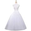 Vloerlengte Petticoats Bruidsslips 4 Lagen Witte Bruidsjurk Crinoline
