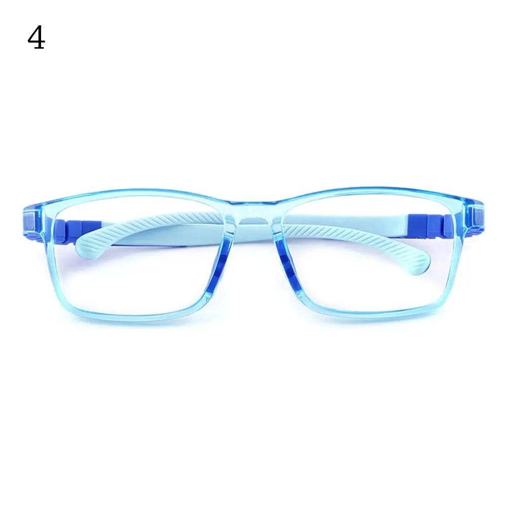 Kids Anti-blue Light Glasses Silicone Children Boys Girls Computer Eyeglasses Ultralight Square Spectacle Transparent Eyewear