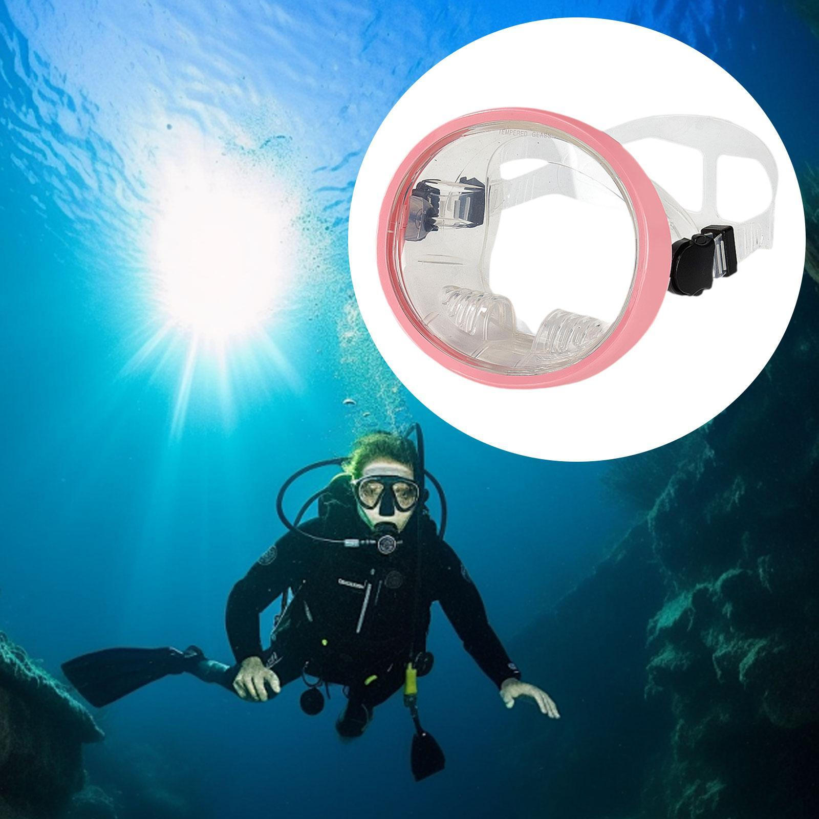 

Очки для дайвинга с прозрачными линзами для подводных исследований и рыбалки Pink