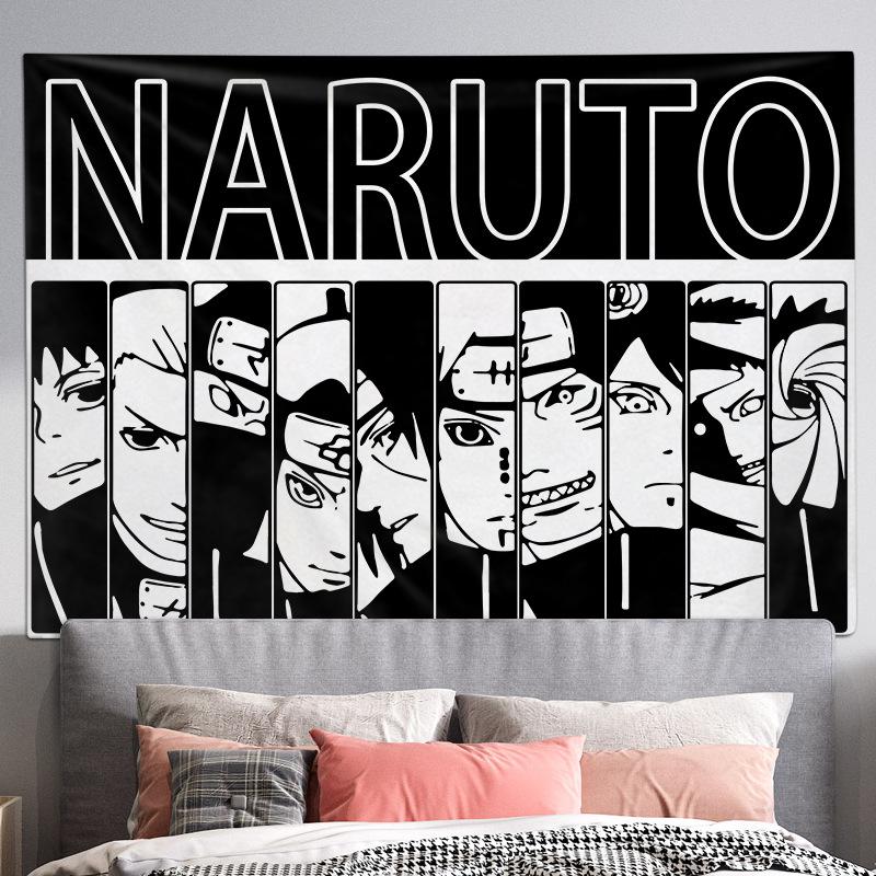 Living Room Background Cloth, Bedroom Hanging Cloth, Japanese Cartoon Anime Tapestry, Room Wall Carpet