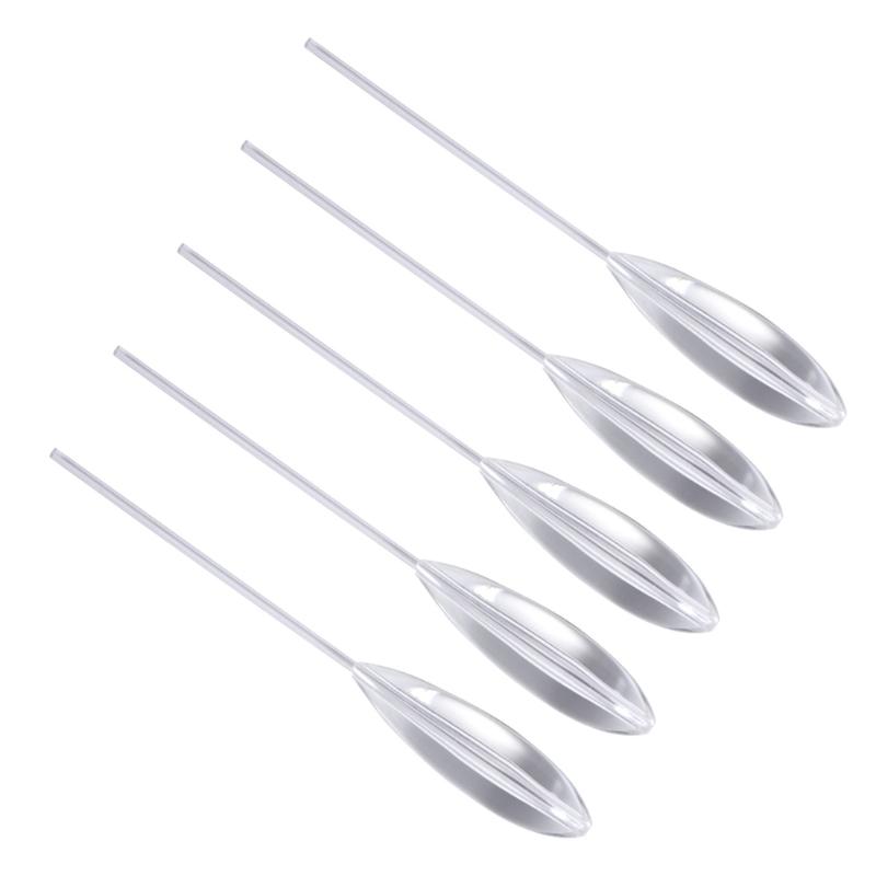 Fishing Casting Float Bombarda Fishing Tackle Quick Fly Fishing Sticks Clear Acrylic Bobbers Casting Bobbers 5Pcs