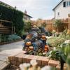 Halloween Lights Outdoor,Halloween Yard Decorations,Halloween Elder Pumpkin Acrylic Decoration Potted Plants Scene Decoration Props Decoration Plaques