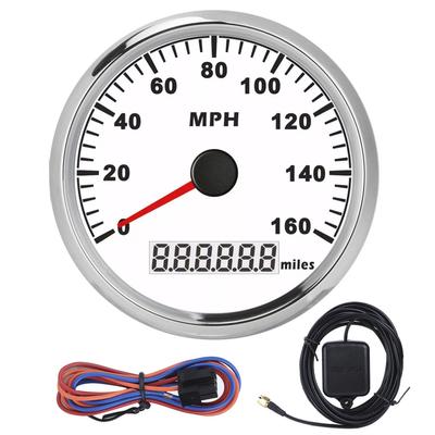 85mm   3.3in Universal GPS Speedometer Waterproof Anti Fog 316L Front Cover 0 160MPH for Car Truck Motorcycle ATV US