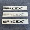 3D ABS Letters Sticker SPACEX For Tesla Rear Tailgate Trunk Emblem Badge Car Stickers Decal for Model 3/Y/X/S