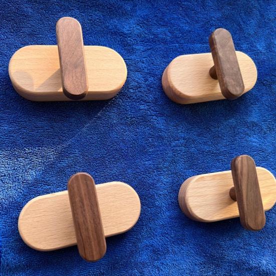 Wood Wall Hook Natural Wooden Wall Mounted Coat Hanger Rustic Heavy Duty Entryway Hat Hook for Hanging Purse Towels Clothes Backpack