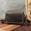 Fashionable Men's Single-shoulder Bag, Small Square Bag, Genuine Leather Texture Crossbody Bag