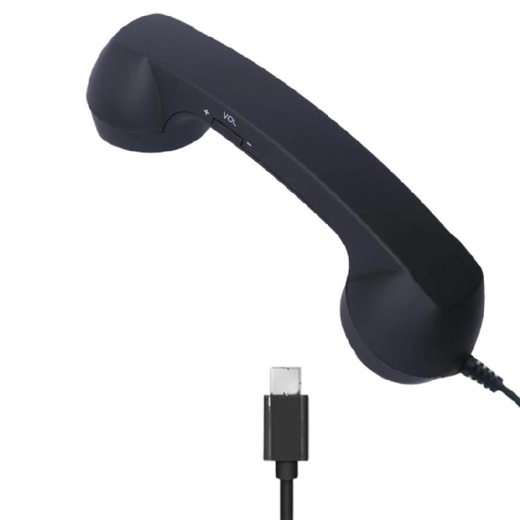 

Noise Reducing Technology Type C Handset Ensuring Clear Conversation in Busy Setting for Enhances Communication чорний