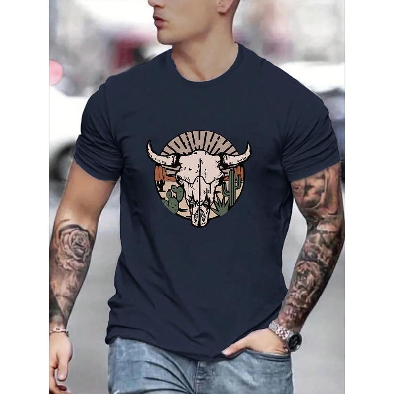 Baseball Printed Men's Round Neck T-shirt Summer Daily Street